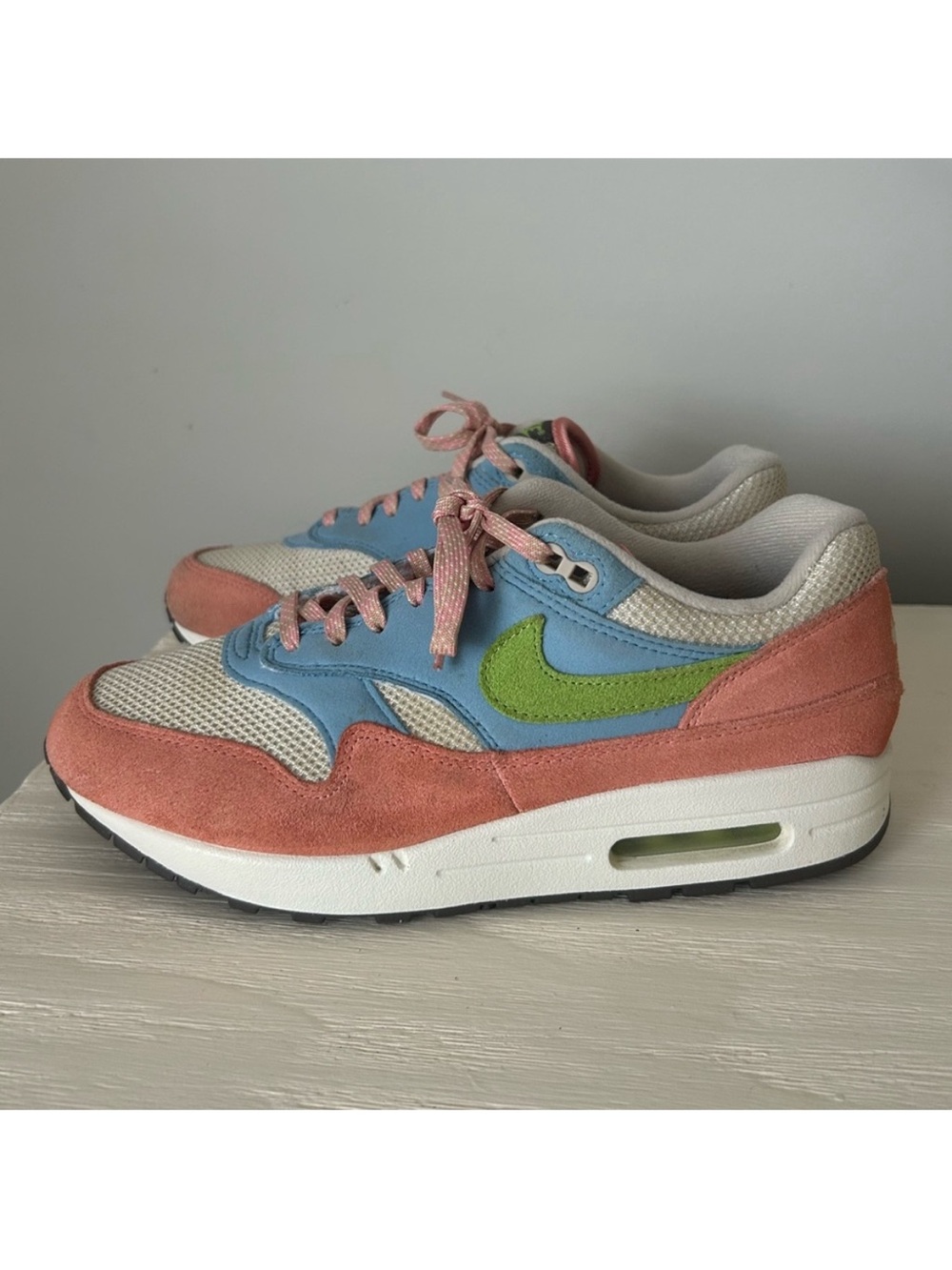 Nike Pastel Multicolor Low-Top Sneakers - Pink, Blue, Green, Cream - Picture 3 of 5